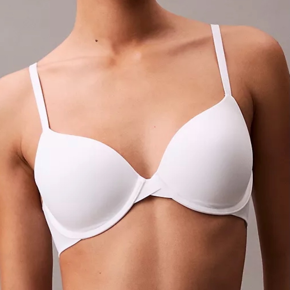 Calvin Klein Perfectly Fit Modern T-Shirt Bra 34B White NWT